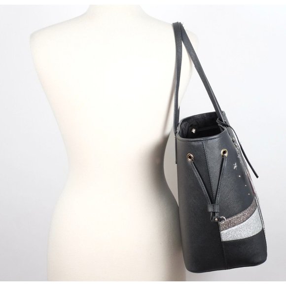 Michael Kors tote shoulder bag Limited Edition NYC skyline $448 drawstring - Picture 6 of 14